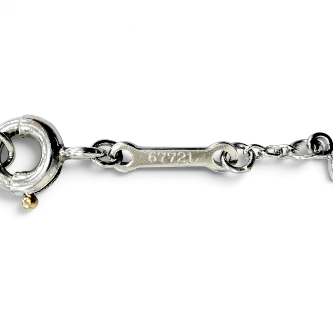 Great TIFFANY&Co. bracelet Visor yard bracelet 6P diamond Platinum PT950 67721