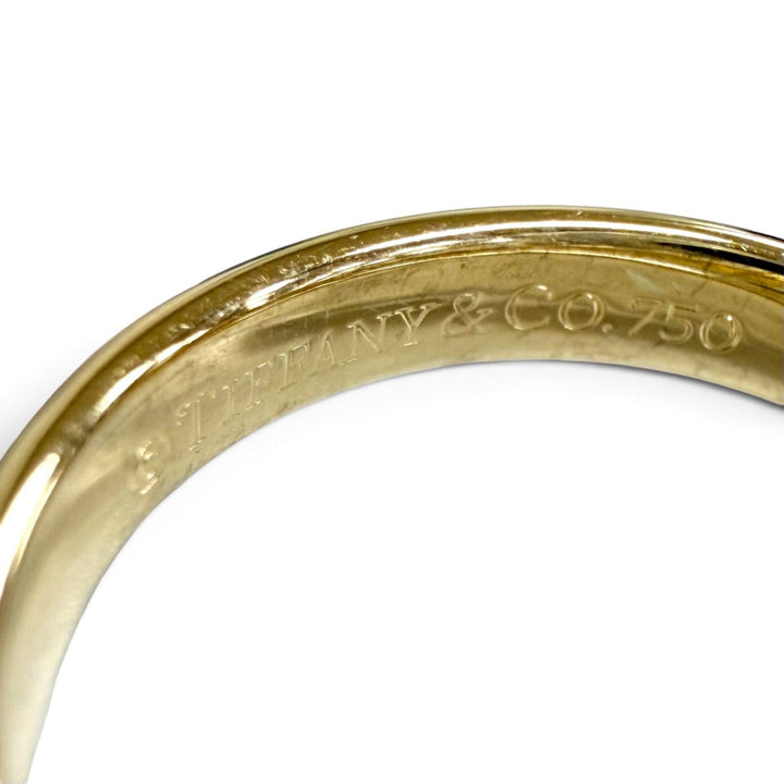 Great TIFFANY&Co. Ring ring 1837 Interlocking Circle Ring 2 stations 750 925