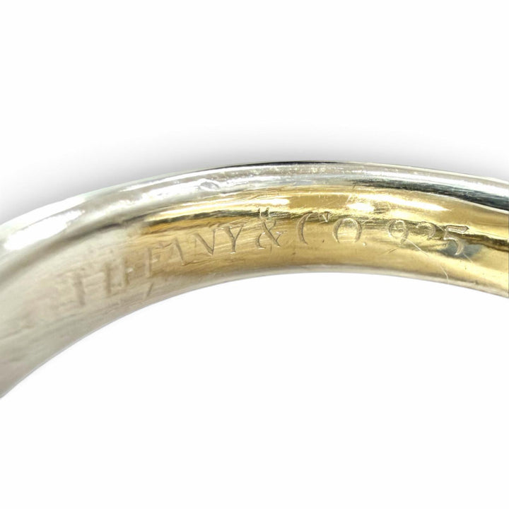 Great TIFFANY&Co. Ring ring 1837 Interlocking Circle Ring 2 stations 750 925