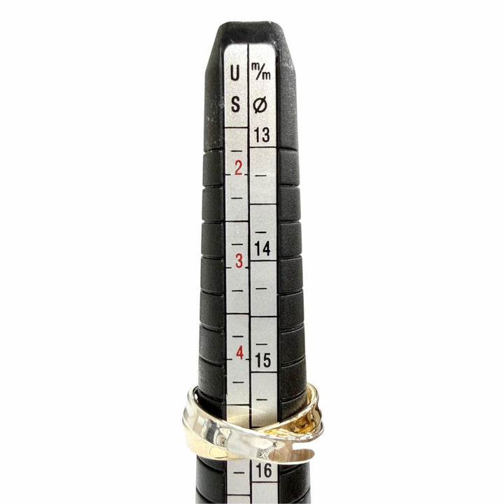 Great TIFFANY&Co. Ring ring 1837 Interlocking Circle Ring 2 stations 750 925