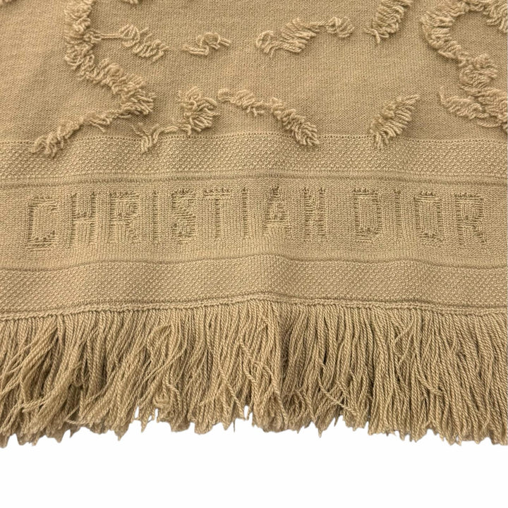 Excellent Christian Dior poncho Logo embroidery hoodie cashmere XS 014C10AM034
