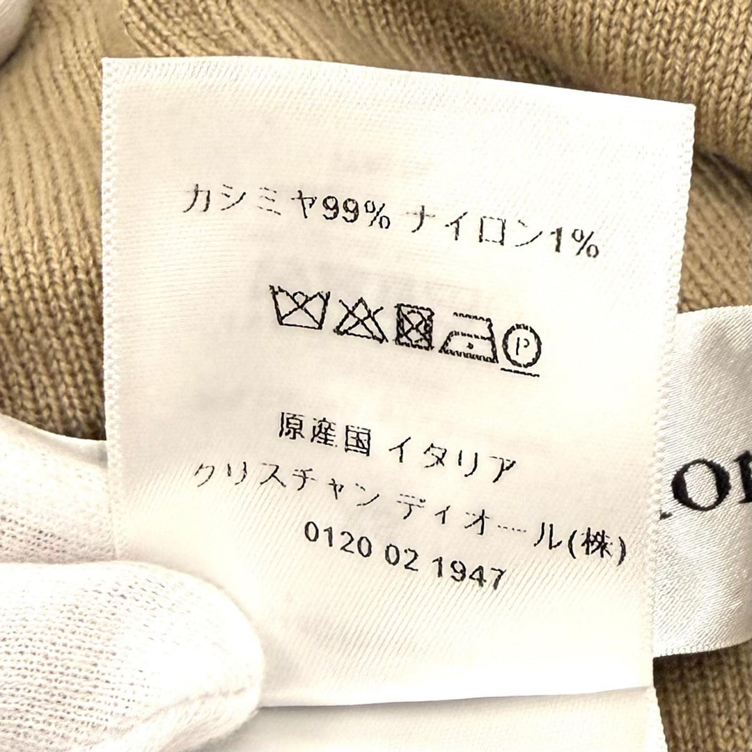 Excellent Christian Dior poncho Logo embroidery hoodie cashmere XS 014C10AM034