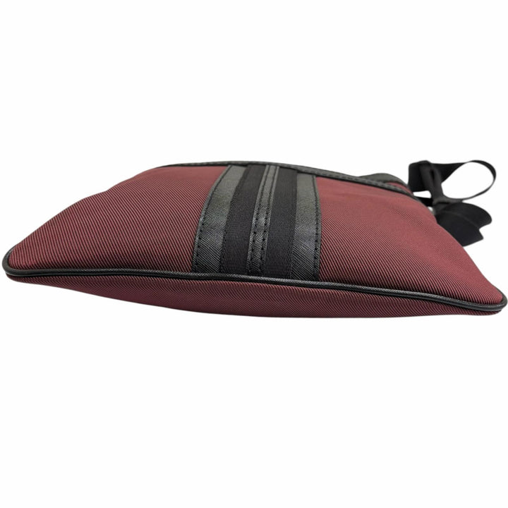 Excellent BURBERRY Shoulder Bag With logo, crossbody bag Bordeaux canvas