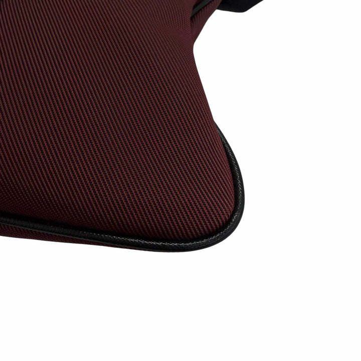 Excellent BURBERRY Shoulder Bag With logo, crossbody bag Bordeaux canvas