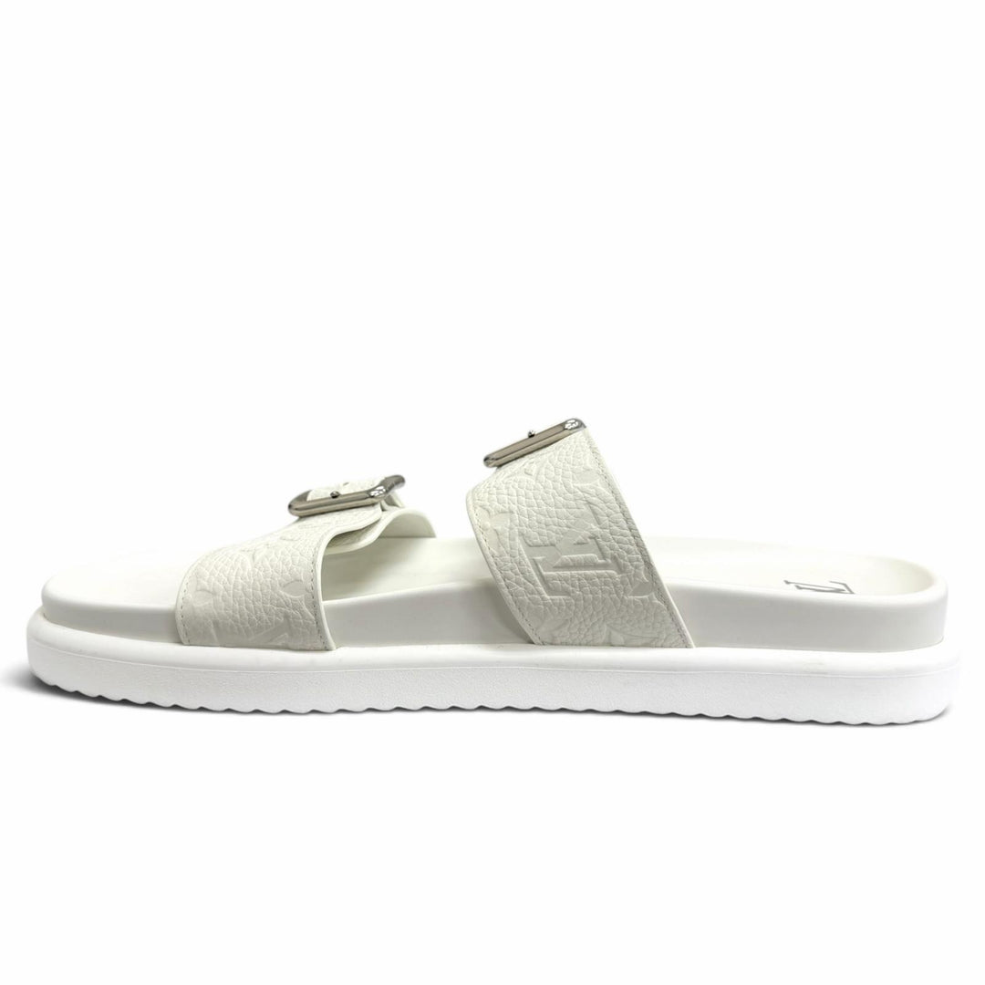 Great LOUIS VUITTON Sandals LV Venice Mules slide Bron leather mens 11 1AJVDP