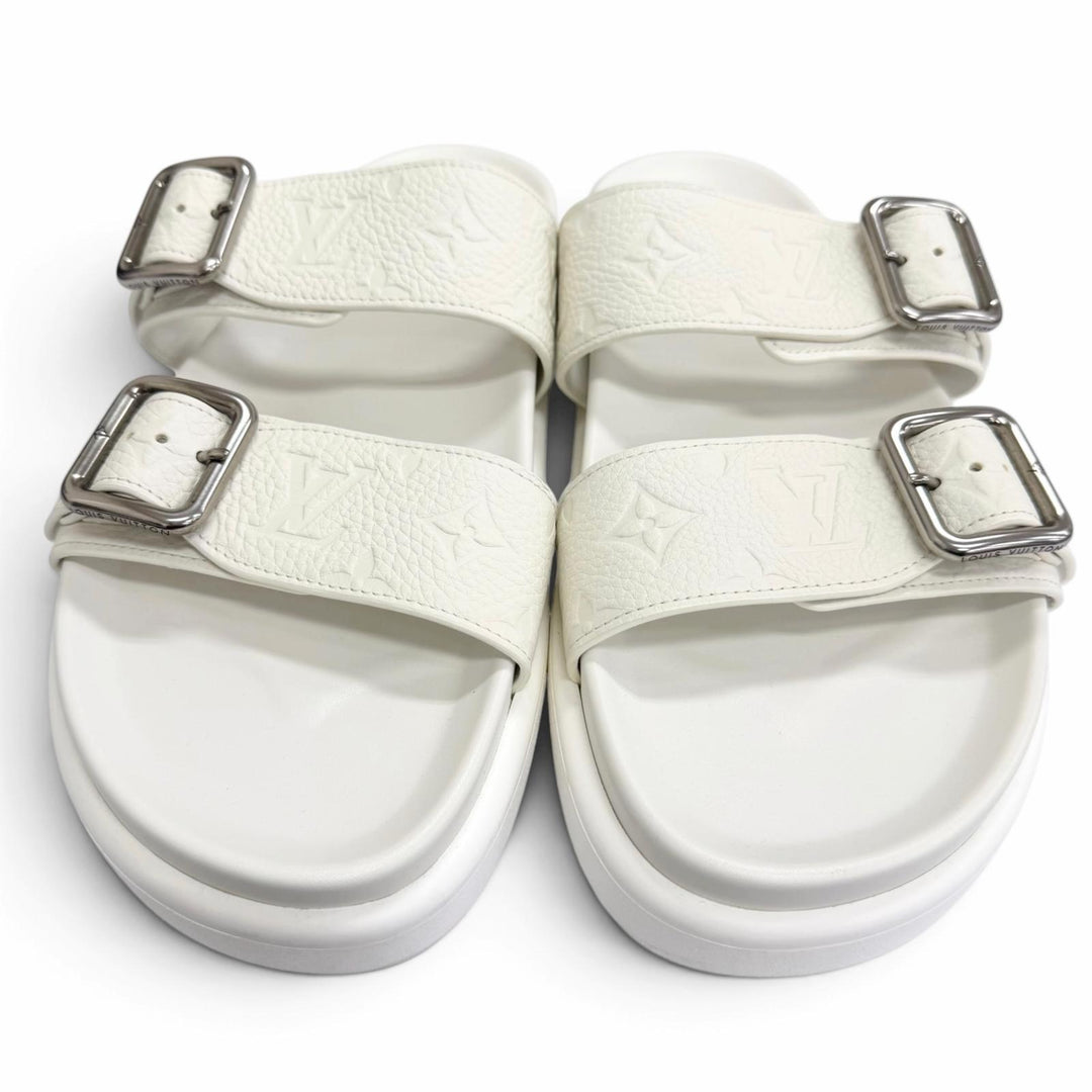 Great LOUIS VUITTON Sandals LV Venice Mules slide Bron leather mens 11 1AJVDP