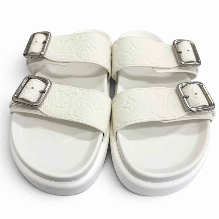 Great LOUIS VUITTON Sandals LV Venice Mules slide Bron leather mens 11 1AJVDP