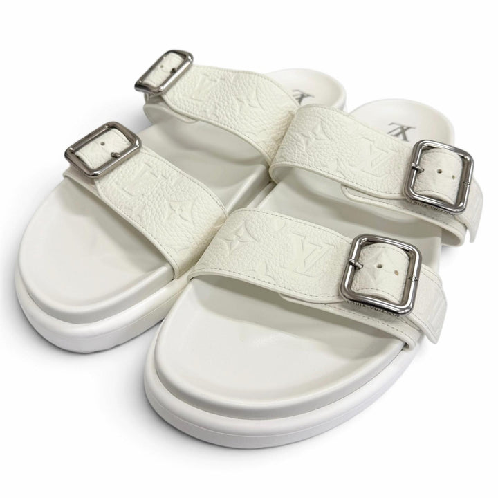 Great LOUIS VUITTON Sandals LV Venice Mules slide Bron leather mens 11 1AJVDP