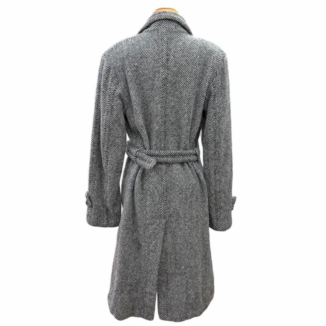 Great COMME des GARCONS coat Felted long double bed with belt GC-040160 AD2000