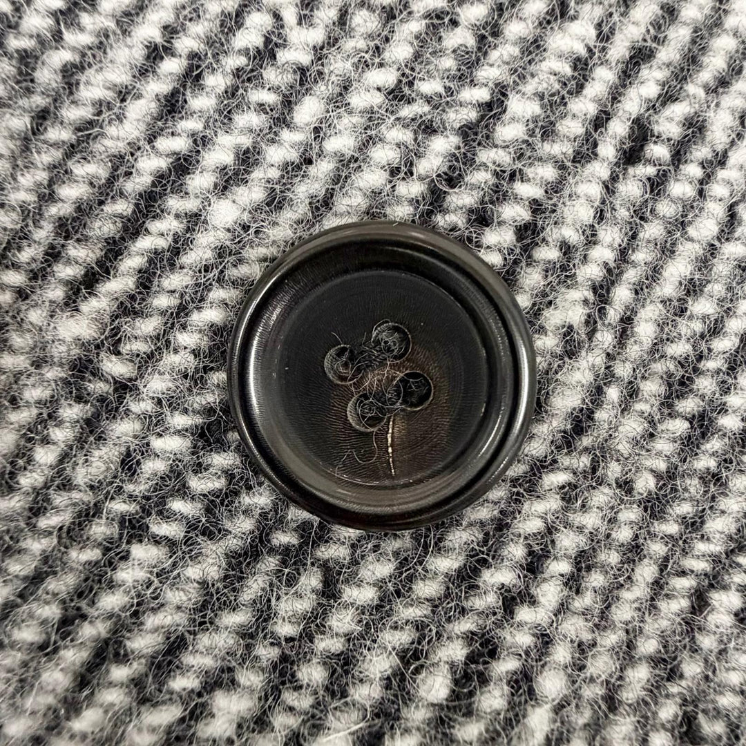 Great COMME des GARCONS coat Felted long double bed with belt GC-040160 AD2000