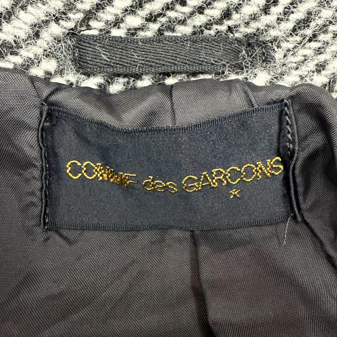 Great COMME des GARCONS coat Felted long double bed with belt GC-040160 AD2000