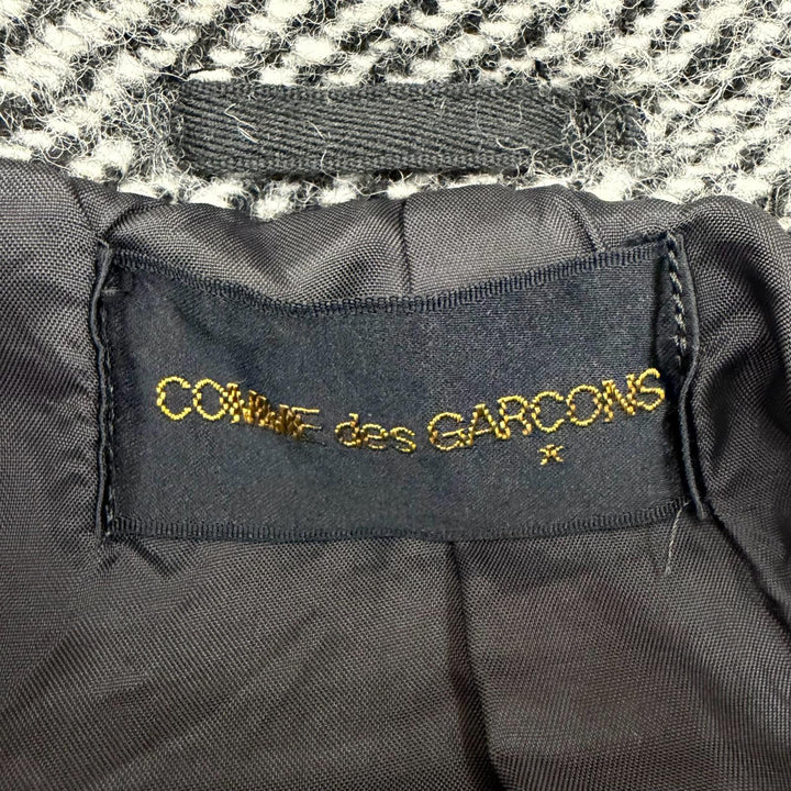 Great COMME des GARCONS coat Felted long double bed with belt GC-040160 AD2000