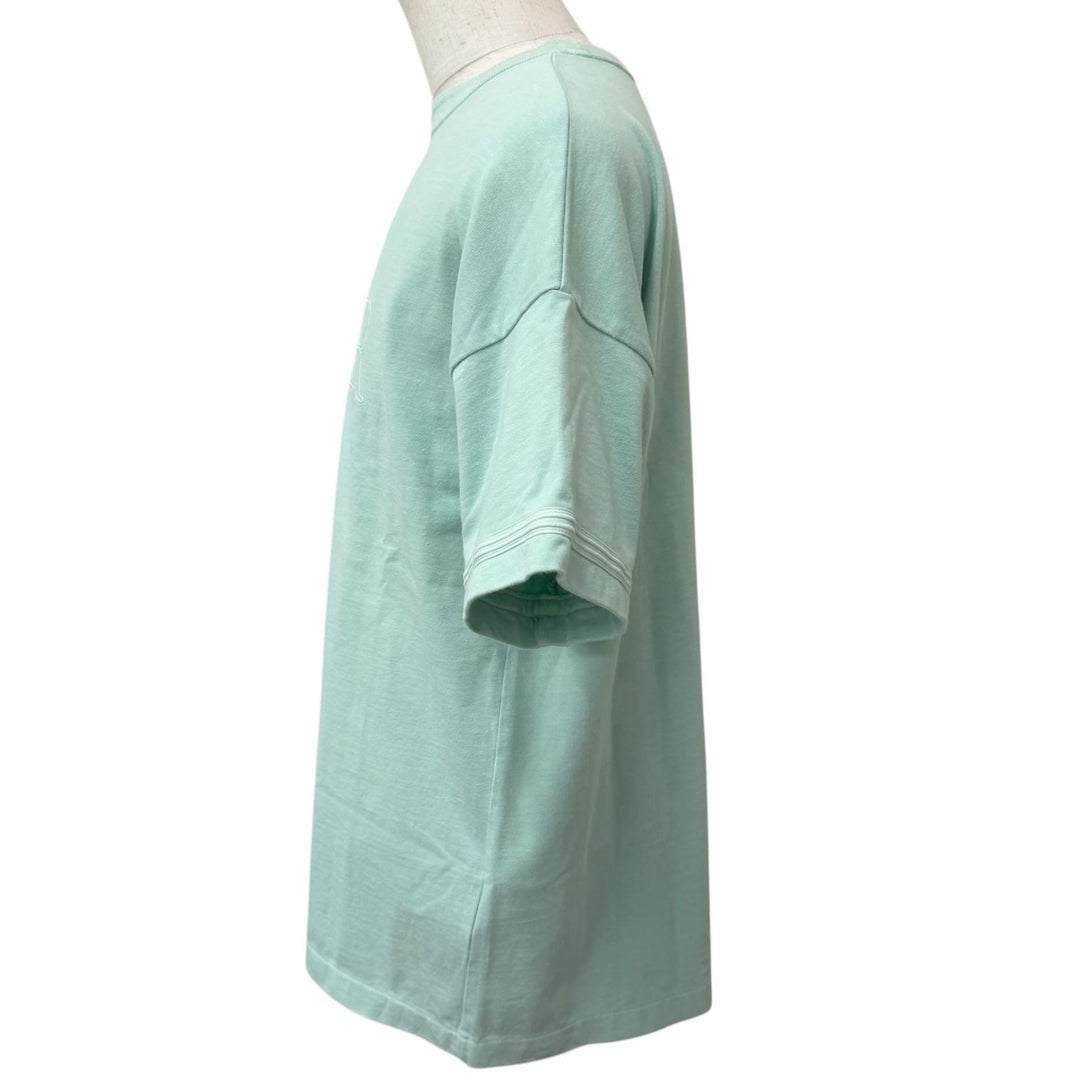 Great DIOR STONE ISLAND Short sleeve T-shirt logo embroidery Light green