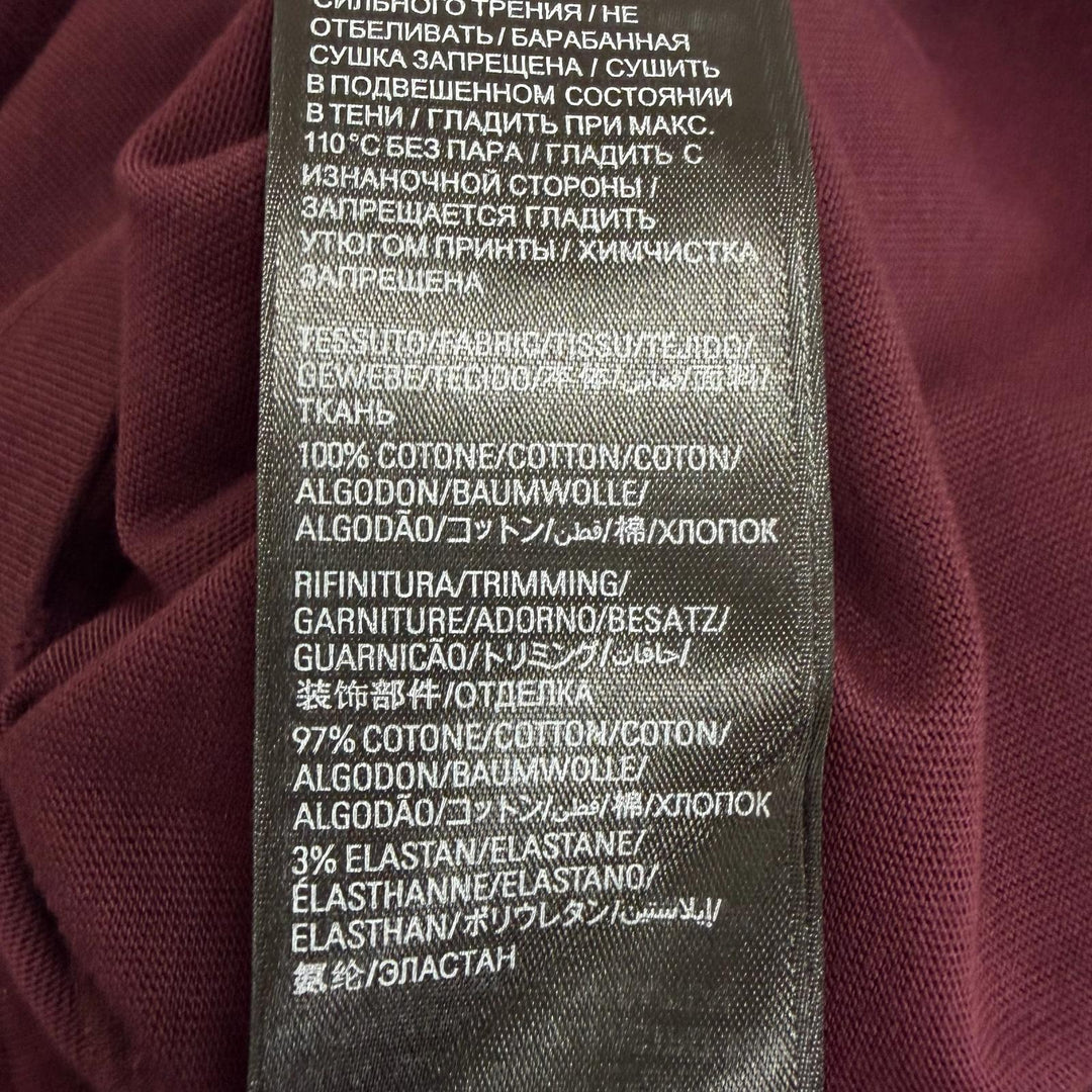 Excellent BALENCIAGA Short sleeve T-shirt Tape logo, distressed finish