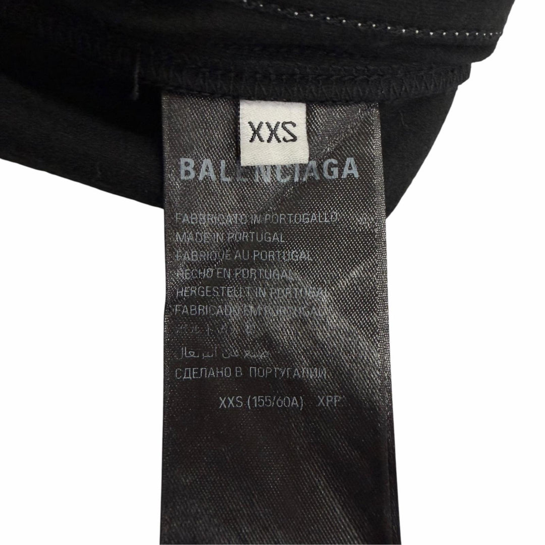 Excellent BALENCIAGA Pants Logo embroidery side stripe track black