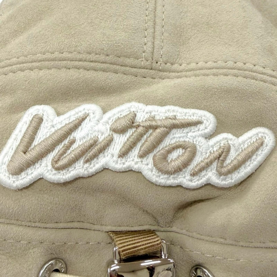 Excellent LOUIS VUITTON cap Cap Monogram Flower Ear Warmers beige Mouton M7247A