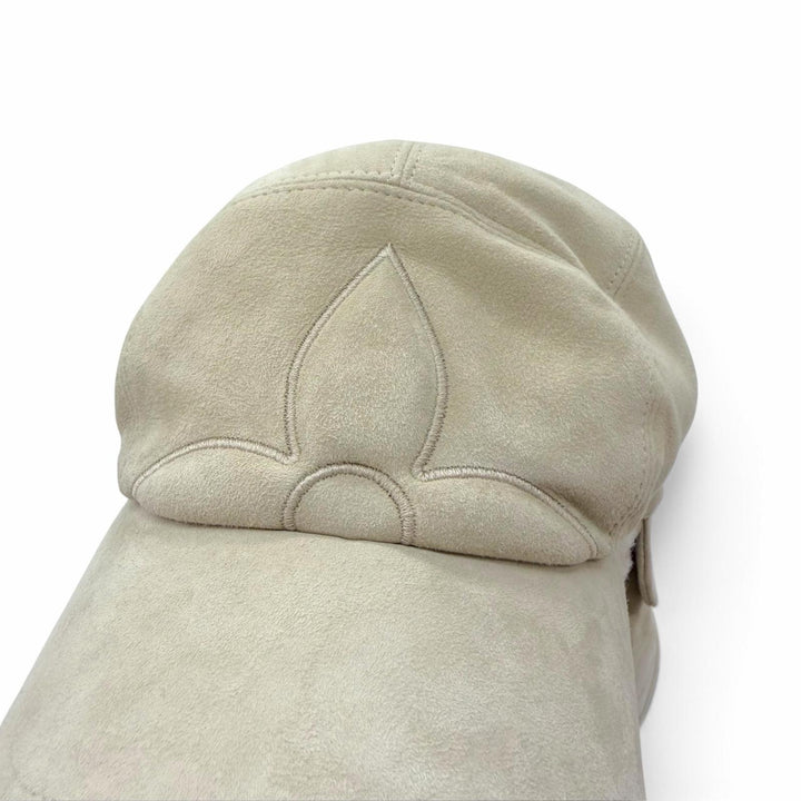 Excellent LOUIS VUITTON cap Cap Monogram Flower Ear Warmers beige Mouton M7247A