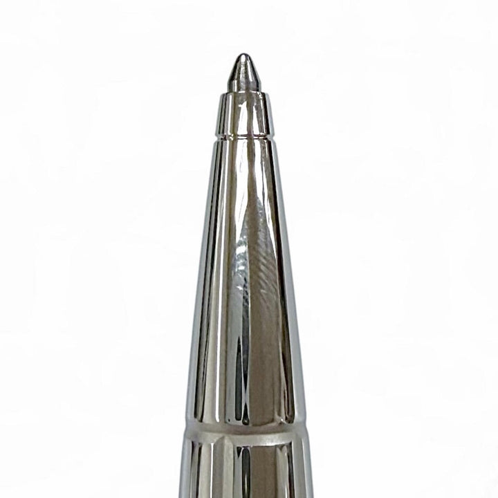 Excellent MONTBLANC Ballpoint pen Meisterstück Solitaire Platinum Plate Faceted