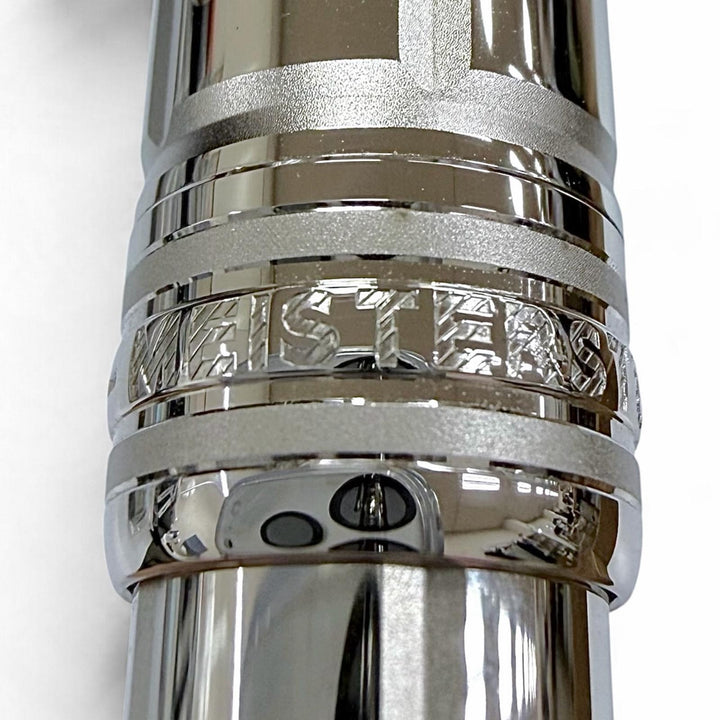 Excellent MONTBLANC Ballpoint pen Meisterstück Solitaire Platinum Plate Faceted