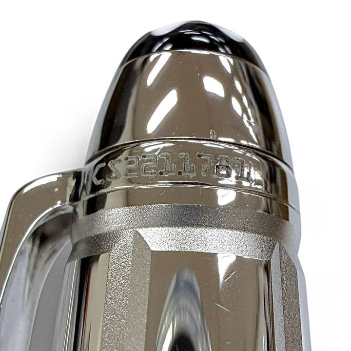 Excellent MONTBLANC Ballpoint pen Meisterstück Solitaire Platinum Plate Faceted