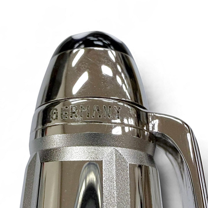 Excellent MONTBLANC Ballpoint pen Meisterstück Solitaire Platinum Plate Faceted