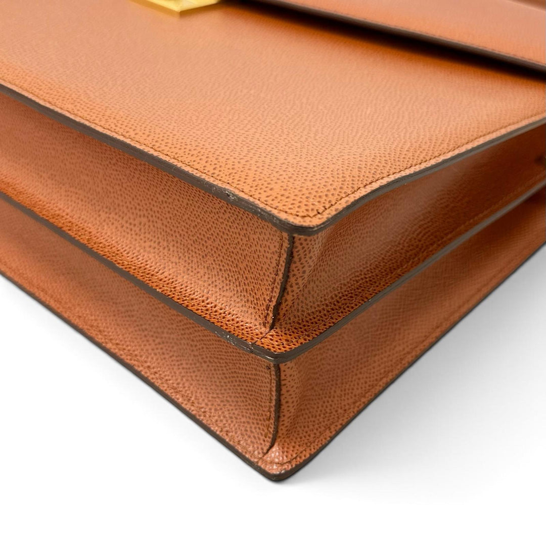 Discounted Pristine LE TANNEUR Briefcase 2WAY business bag Brown Cowhide mens TCE4200 AM1