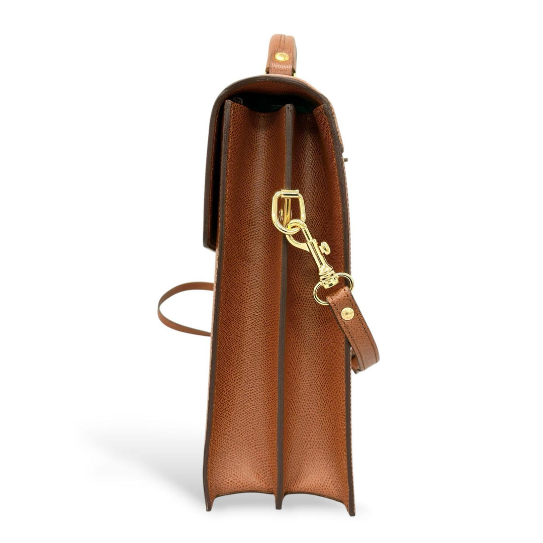 Discounted Pristine LE TANNEUR Briefcase 2WAY business bag Brown Cowhide mens TCE4200 AM1