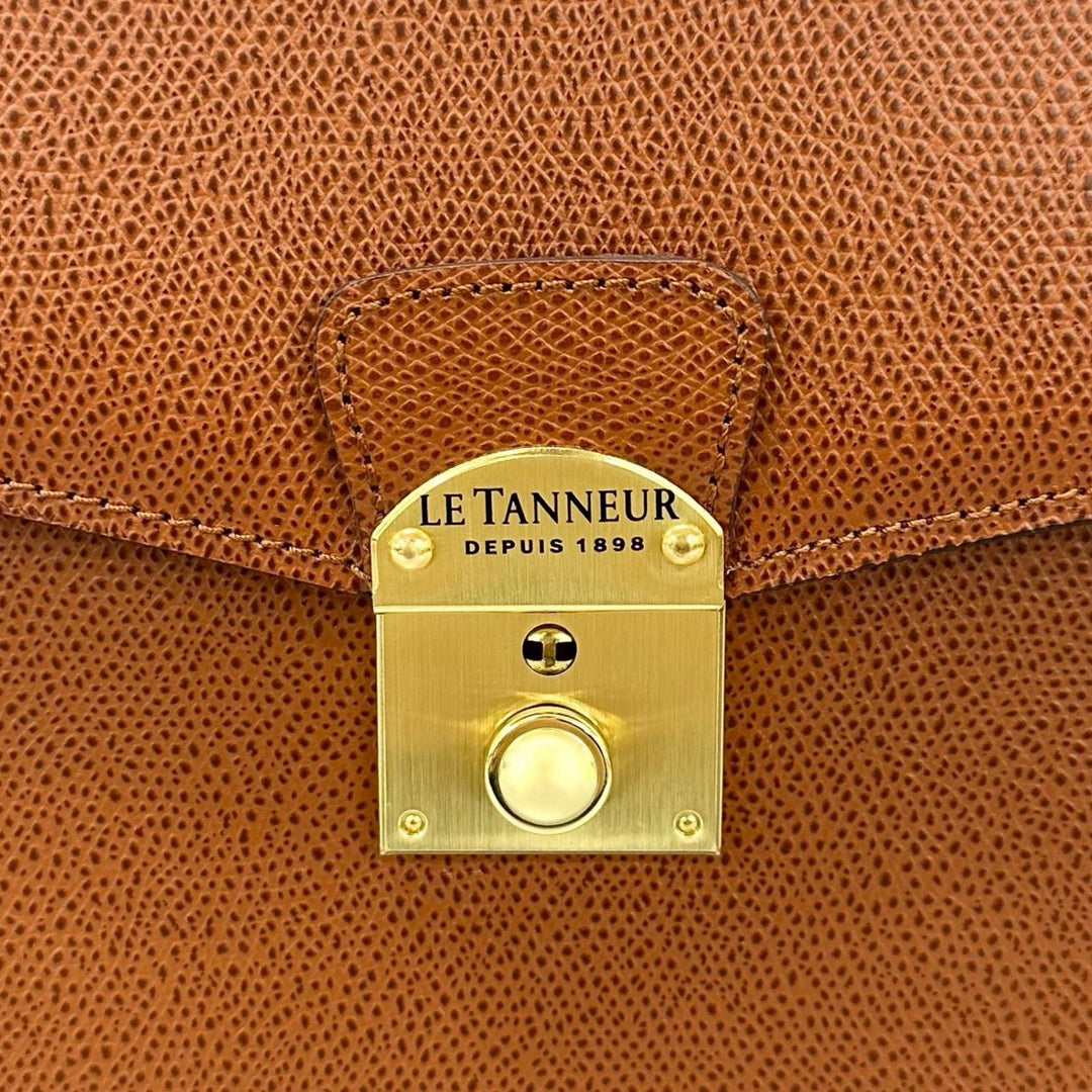 Discounted Pristine LE TANNEUR Briefcase 2WAY business bag Brown Cowhide mens TCE4200 AM1