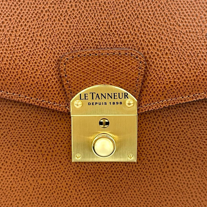 Discounted Pristine LE TANNEUR Briefcase 2WAY business bag Brown Cowhide mens TCE4200 AM1