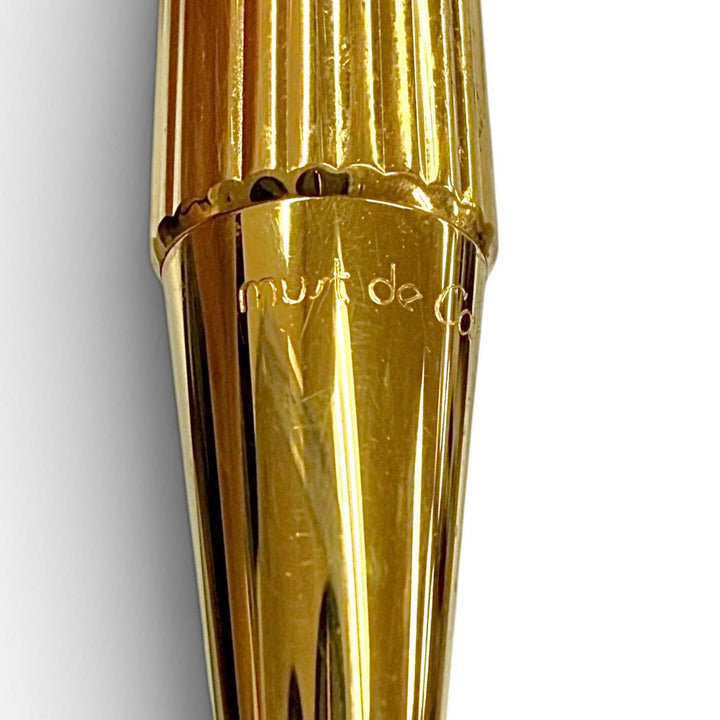 Great Cartier Must de Cartier Ballpoint pen and mechanical pencil set of 2 gold