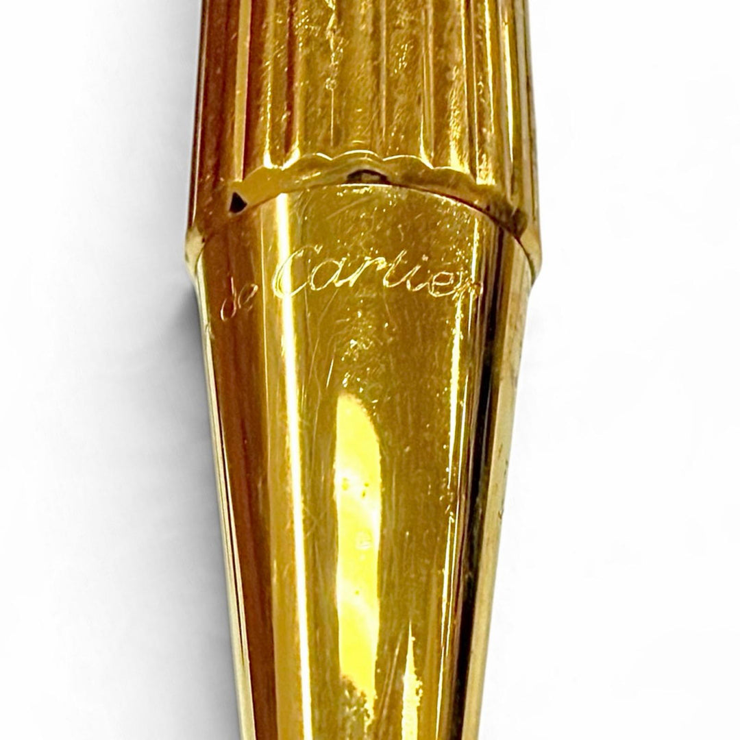 Great Cartier Must de Cartier Ballpoint pen and mechanical pencil set of 2 gold