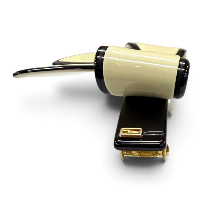 Excellent ALEXANDRE DE PARIS Valletta LISERAI Ribbon barrette hair clip beige