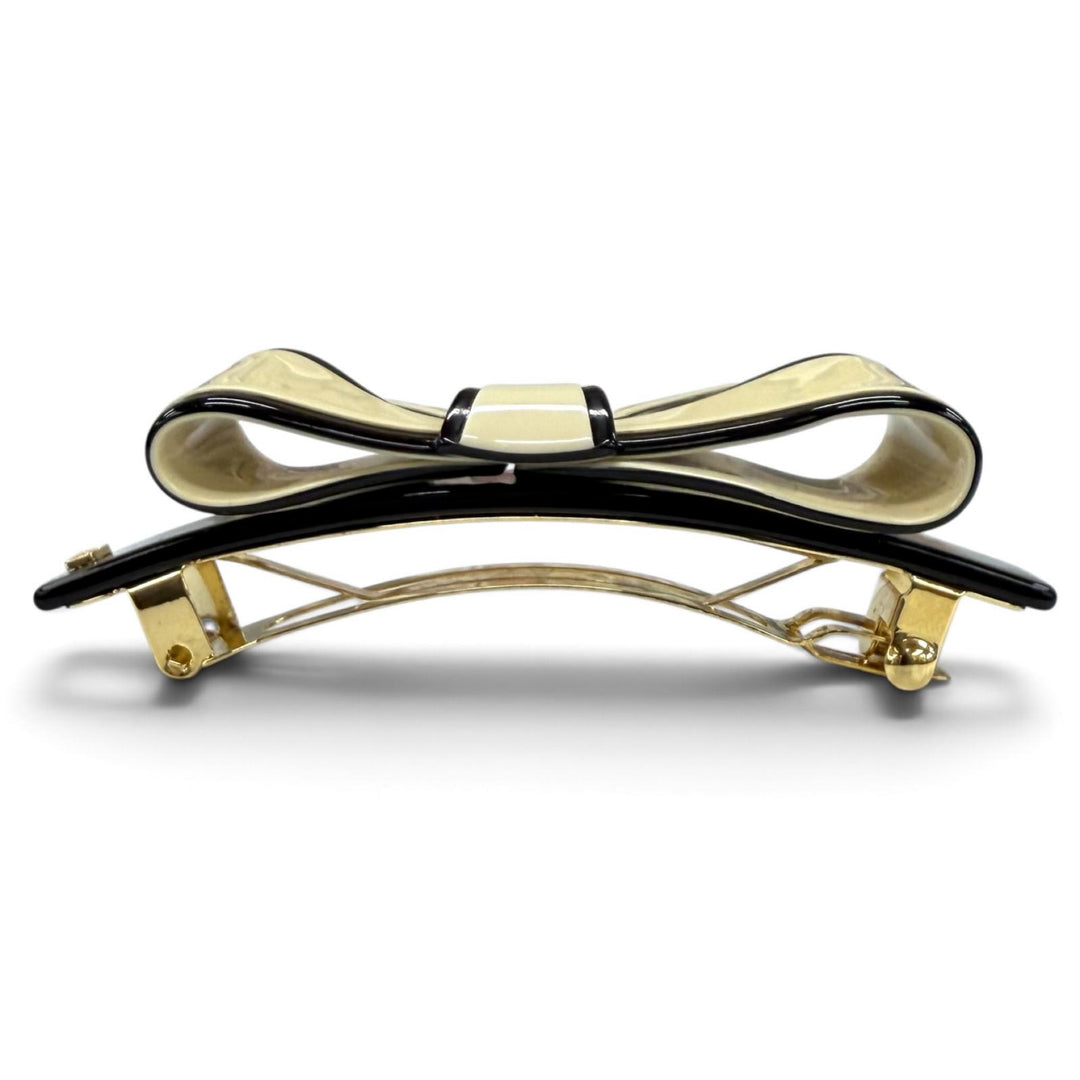 Excellent ALEXANDRE DE PARIS Valletta LISERAI Ribbon barrette hair clip beige