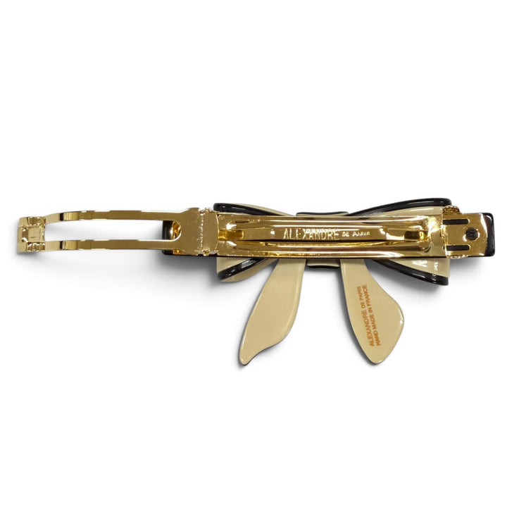 Excellent ALEXANDRE DE PARIS Valletta LISERAI Ribbon barrette hair clip beige