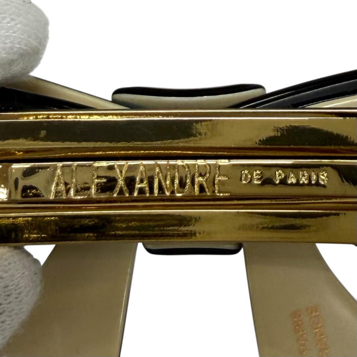 Excellent ALEXANDRE DE PARIS Valletta LISERAI Ribbon barrette hair clip beige