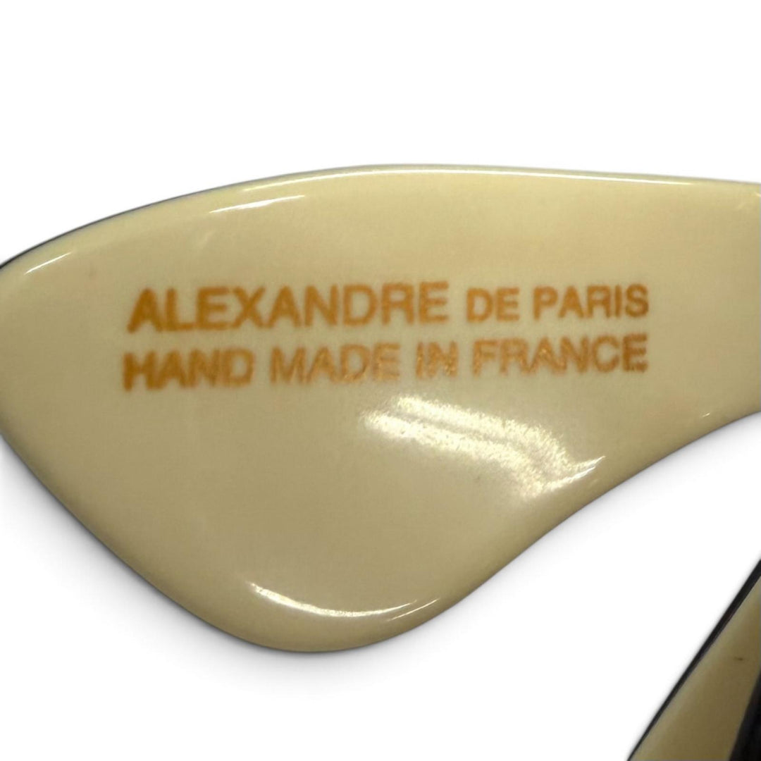 Excellent ALEXANDRE DE PARIS Valletta LISERAI Ribbon barrette hair clip beige