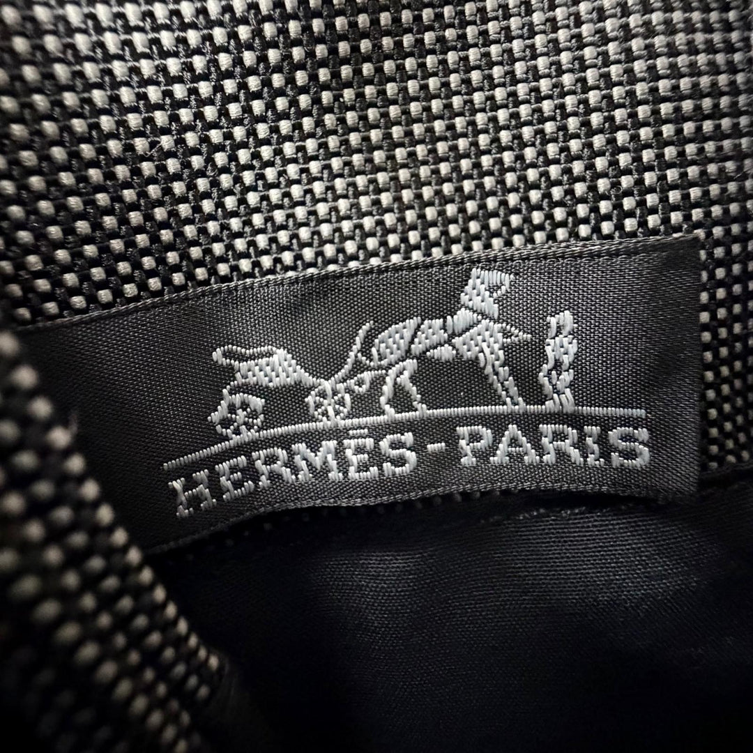 Pristine HERMES Shoulder Bag Her Line H logo canvas pochette cross sling bag