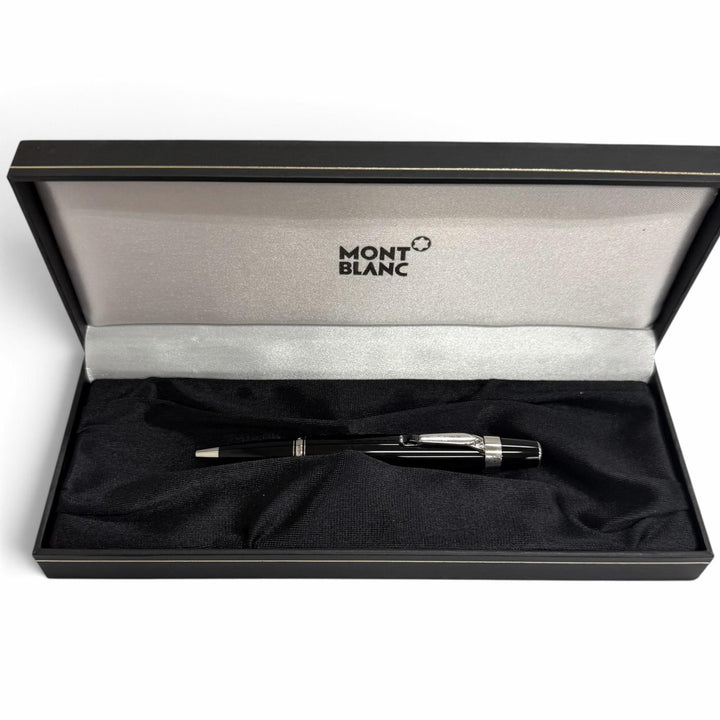 Excellent MONTBLANC Ballpoint pen BOHEME black Colored Gemstones