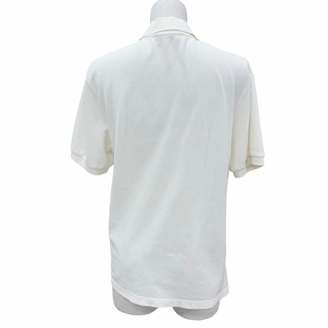 Great MIUMIU Short sleeve polo shirt Logo embroidery cotton pique white XS