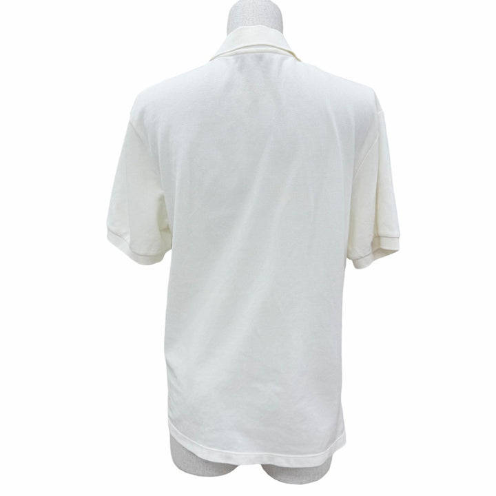 Great MIUMIU Short sleeve polo shirt Logo embroidery cotton pique white XS