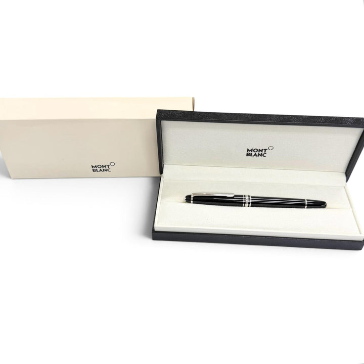 Excellent MONTBLANC Ballpoint pen Platinum Line Rollerball pen with cap black