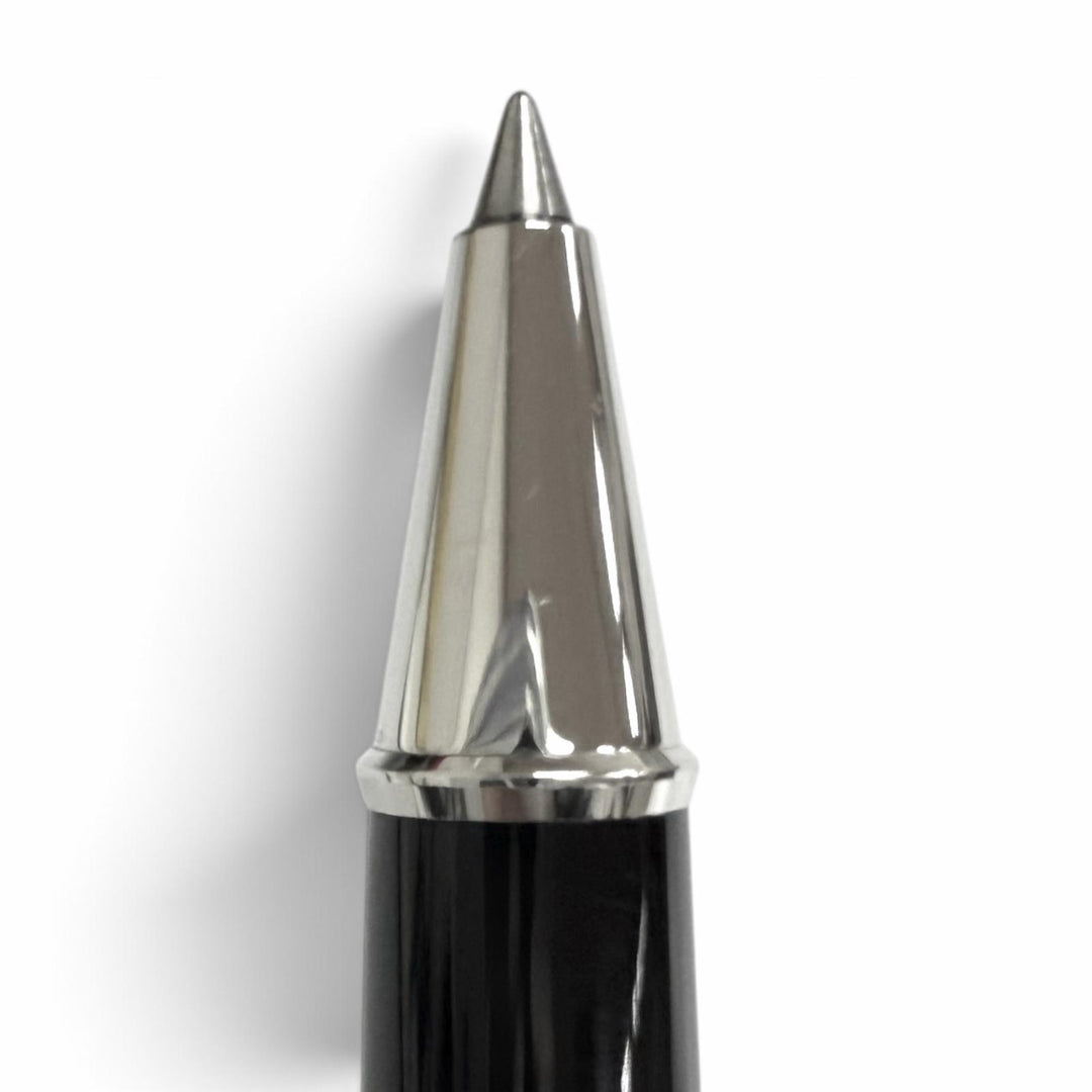 Excellent MONTBLANC Ballpoint pen Platinum Line Rollerball pen with cap black