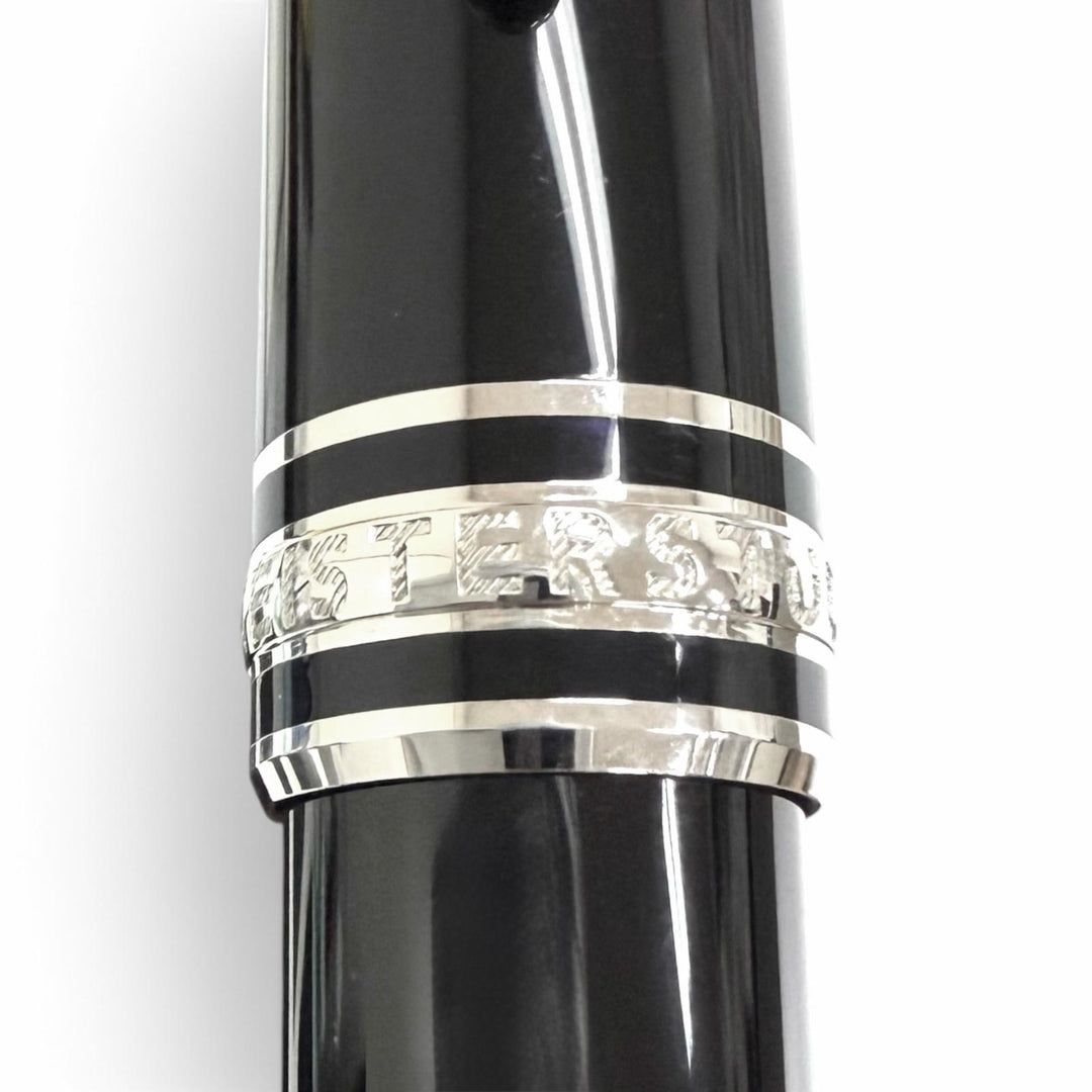 Excellent MONTBLANC Ballpoint pen Platinum Line Rollerball pen with cap black