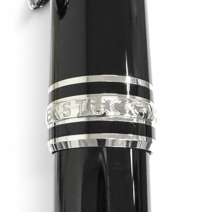 Excellent MONTBLANC Ballpoint pen Platinum Line Rollerball pen with cap black