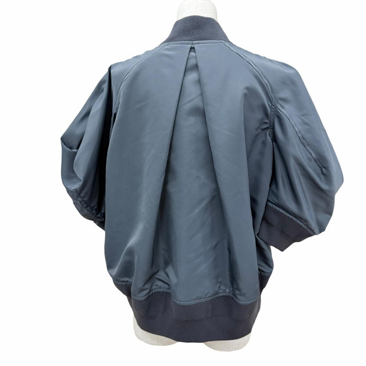 Excellent Sacai Bomber jacket Nylon Twill Blouson Padded ZIP UP Gray 1 25-07672