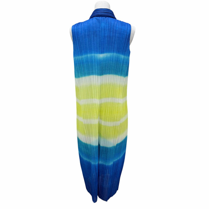 Excellent PLEATS PLEASE one piece No sleeve multicolor Women 4 PP73-JE763