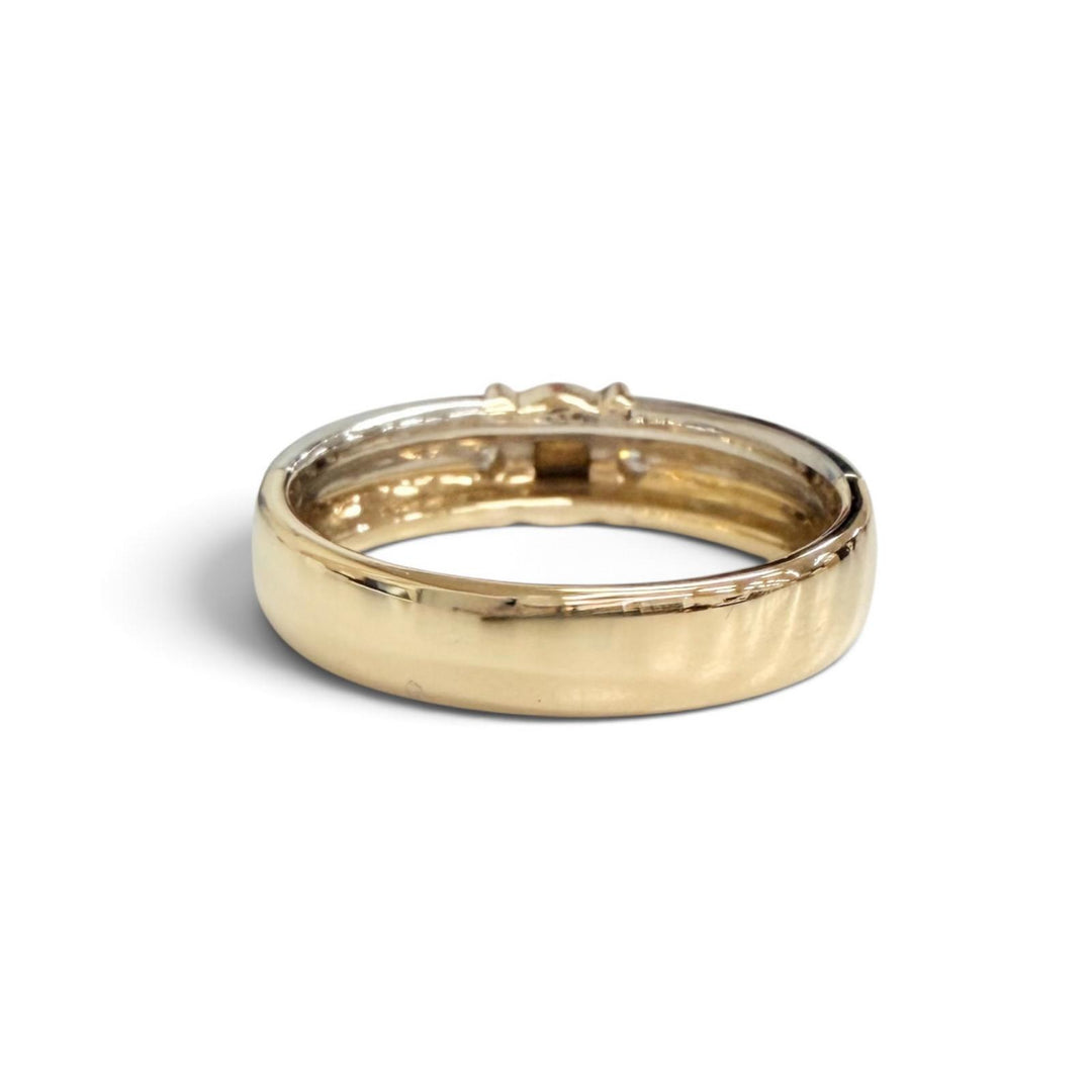 Great CELINE Ring ring Macadam Ring 0.04ct diamond gold 750 Women