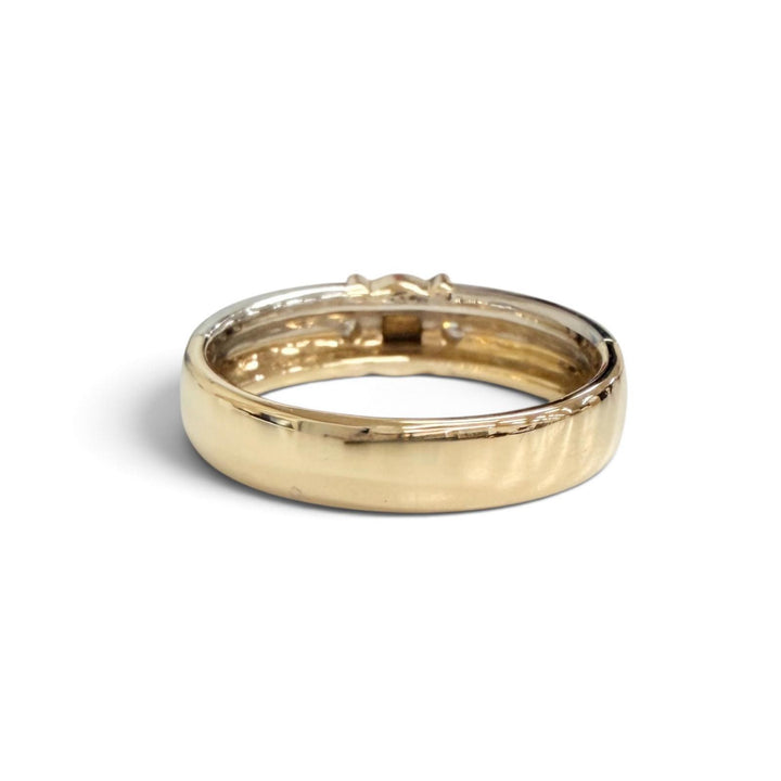 Great CELINE Ring ring Macadam Ring 0.04ct diamond gold 750 Women