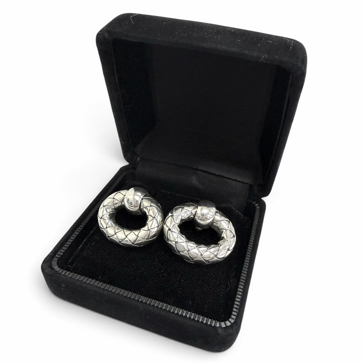 Great BOTTEGAVENETA Cufflinks cufflinks INTRECCIATO Silver SV925 mens