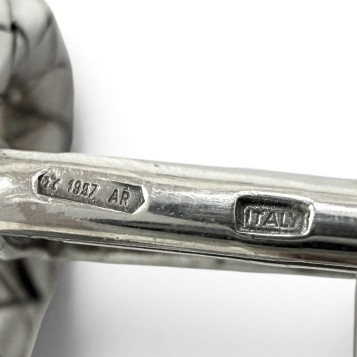 Great BOTTEGAVENETA Cufflinks cufflinks INTRECCIATO Silver SV925 mens